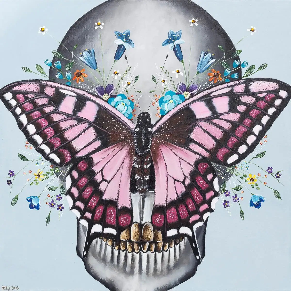 Let Life Flourish - Original - SOLD by artist Becky Smith - Wyecliffe Galleries