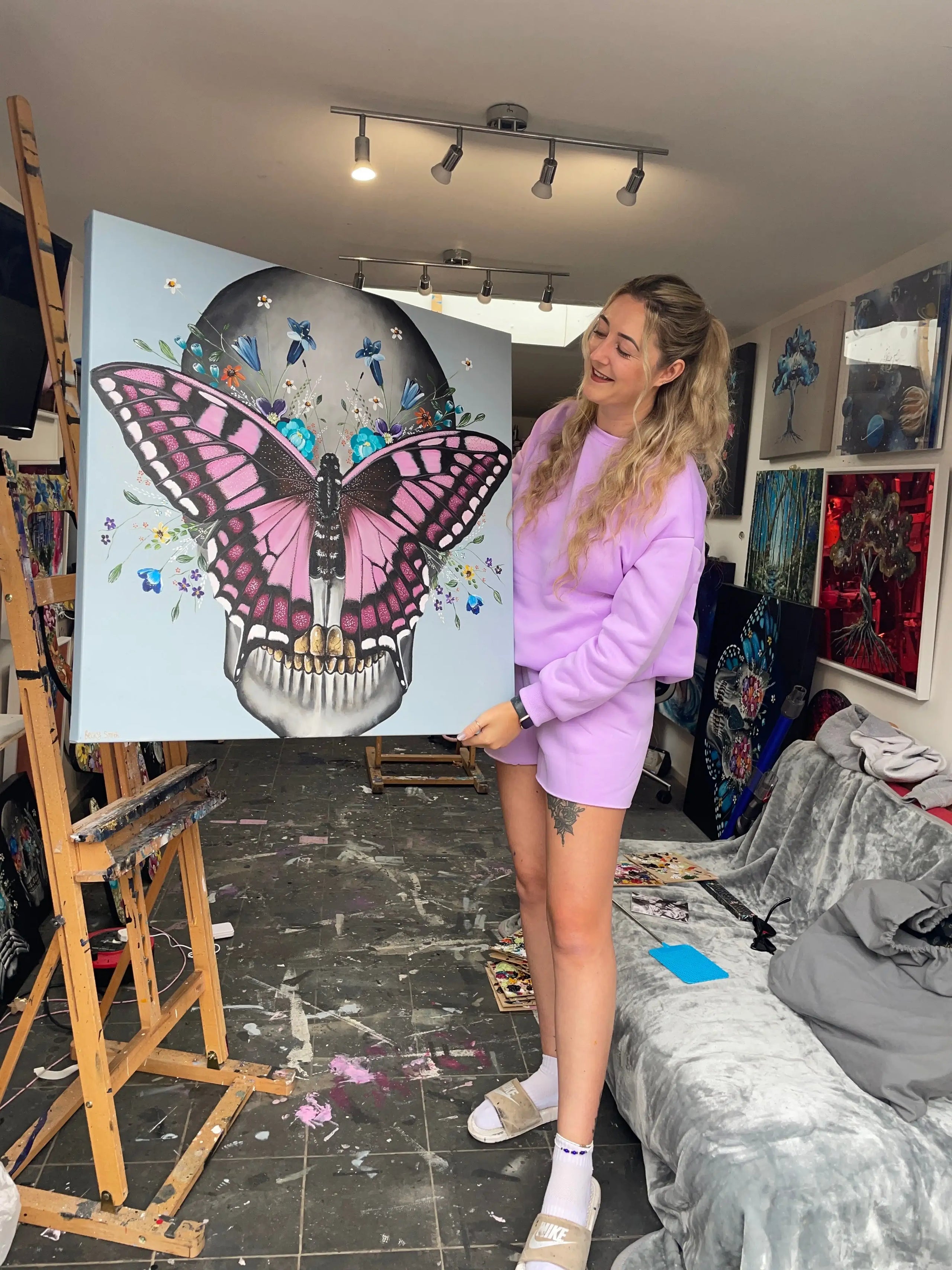 Let Life Flourish - Original - SOLD by artist Becky Smith - Wyecliffe Galleries