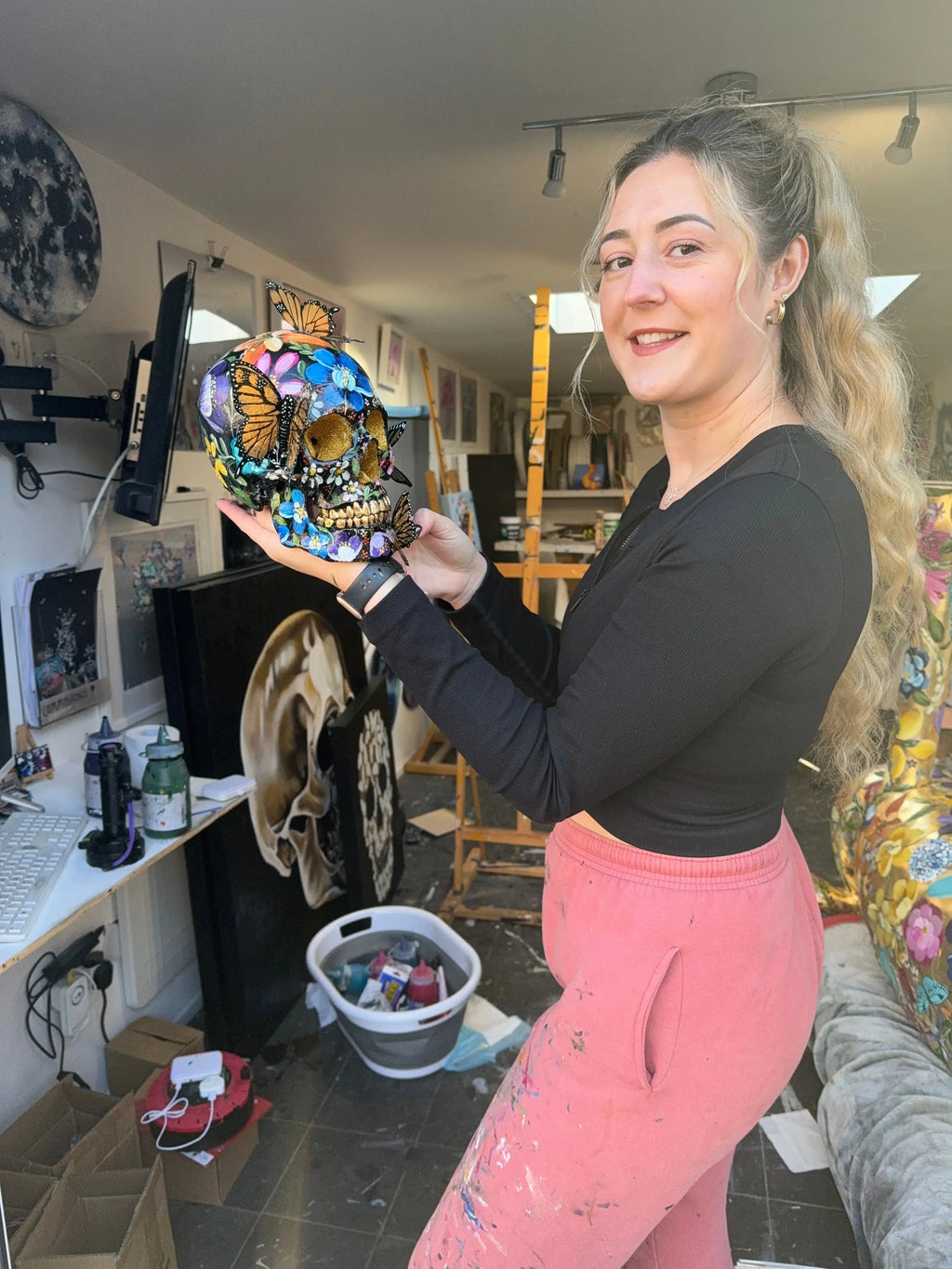 Let Life Flutter - Original Sculpture - SOLD by artist Becky Smith - Wyecliffe Galleries