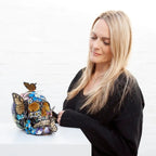 Let Life Flutter - Original Sculpture - SOLD by artist Becky Smith - Wyecliffe Galleries