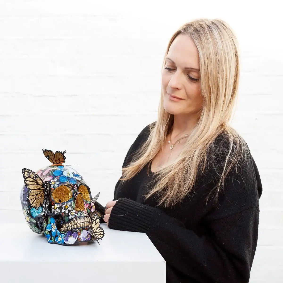 Let Life Flutter - Original Sculpture - SOLD by artist Becky Smith - Wyecliffe Galleries