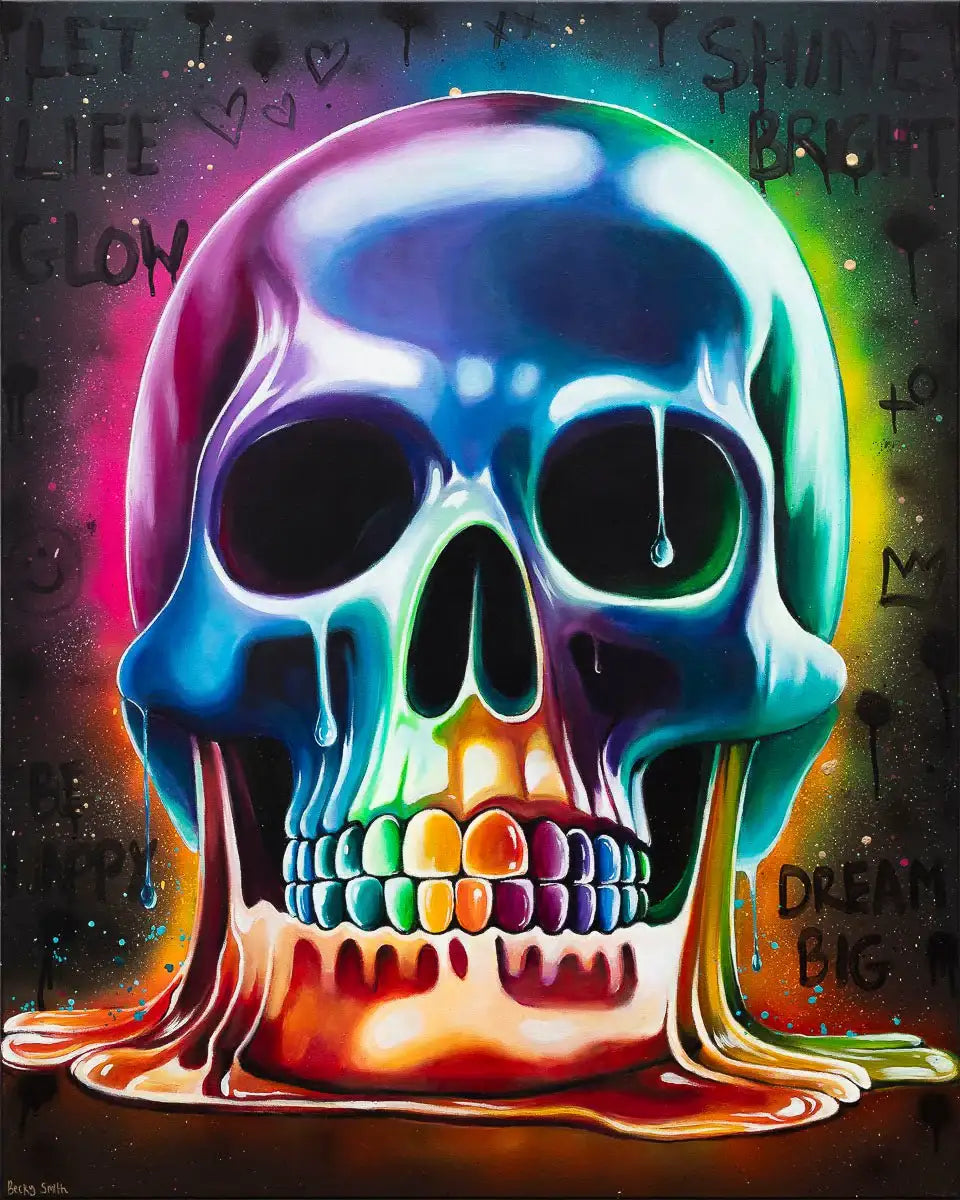 Let Life Glow - Original - SOLD by artist Becky Smith - Wyecliffe Galleries