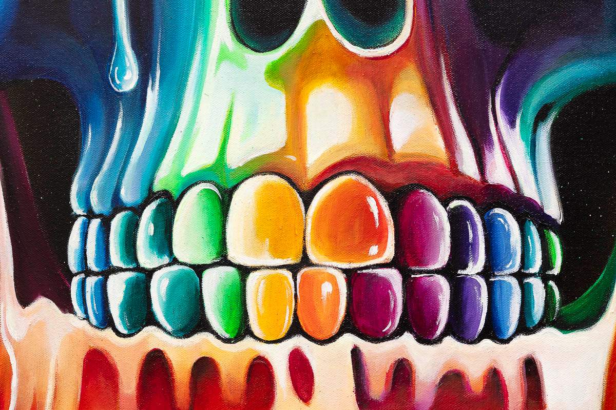 Let Life Glow - Original - SOLD by artist Becky Smith - Wyecliffe Galleries