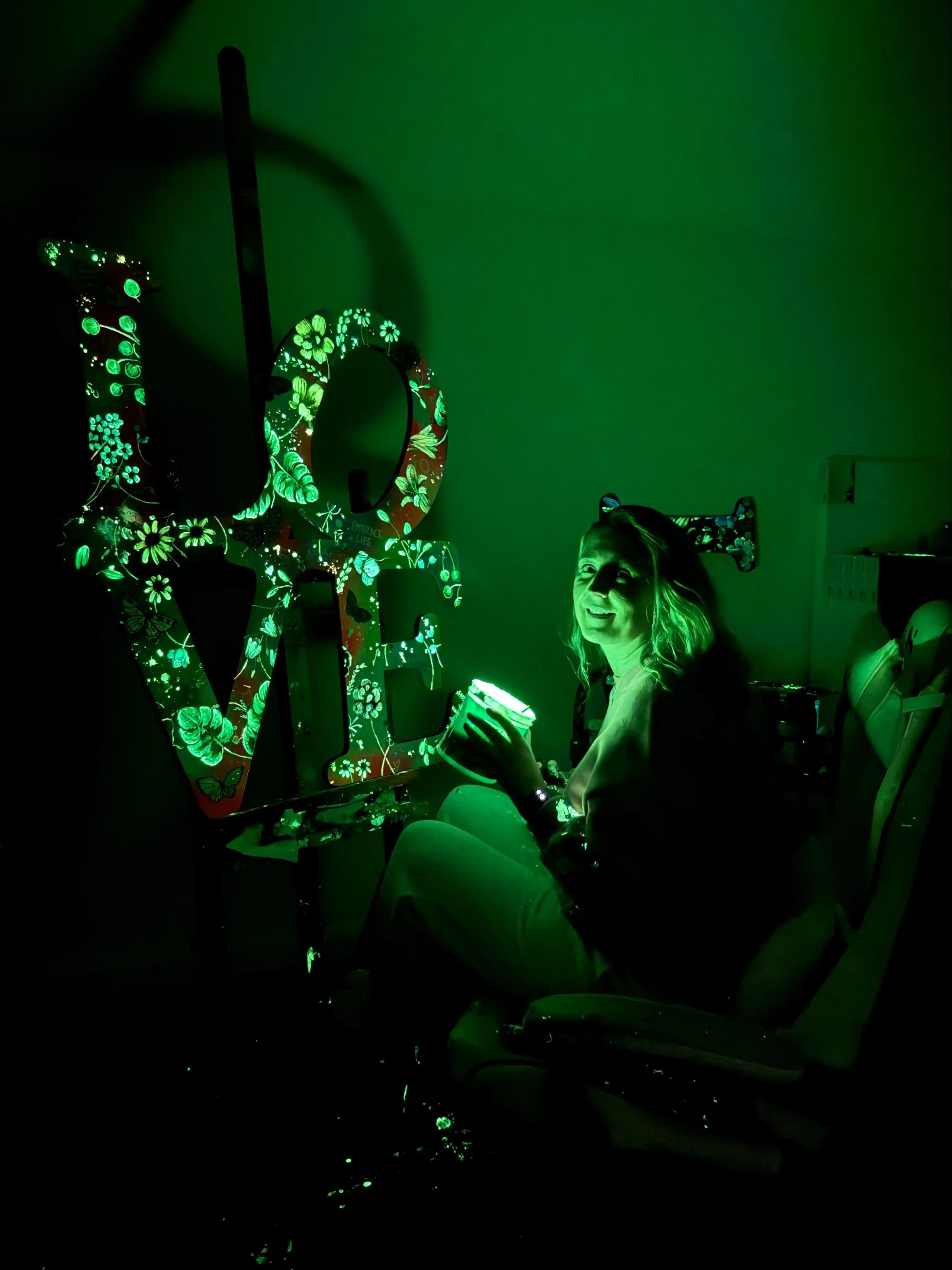 Let Love Glow - Original - SOLD by artist Becky Smith - Wyecliffe Galleries