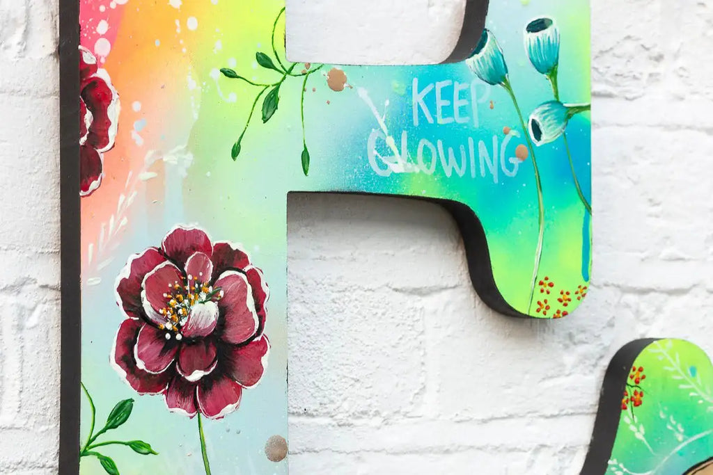 Let Love Glow - Original - SOLD by artist Becky Smith - Wyecliffe Galleries