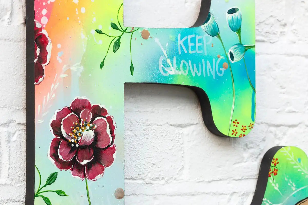 Let Love Glow - Original - SOLD by artist Becky Smith - Wyecliffe Galleries