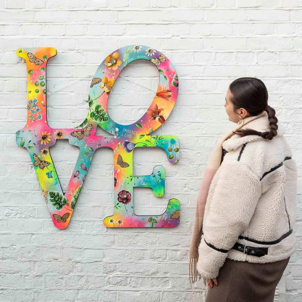 Let Love Glow - Original - SOLD by artist Becky Smith - Wyecliffe Galleries