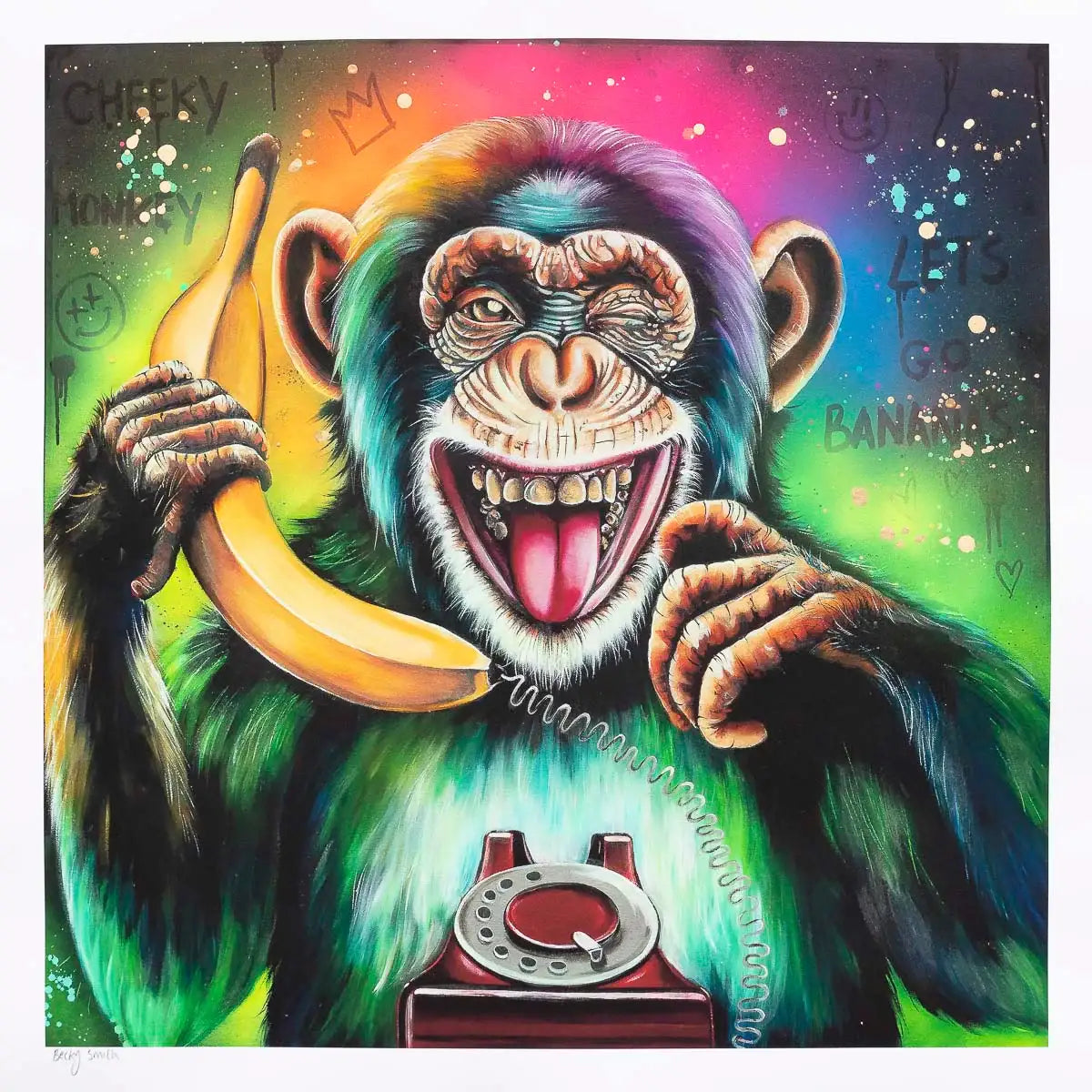 Let's Go Bananas - Artist Proof by artist Becky Smith - Wyecliffe Galleries