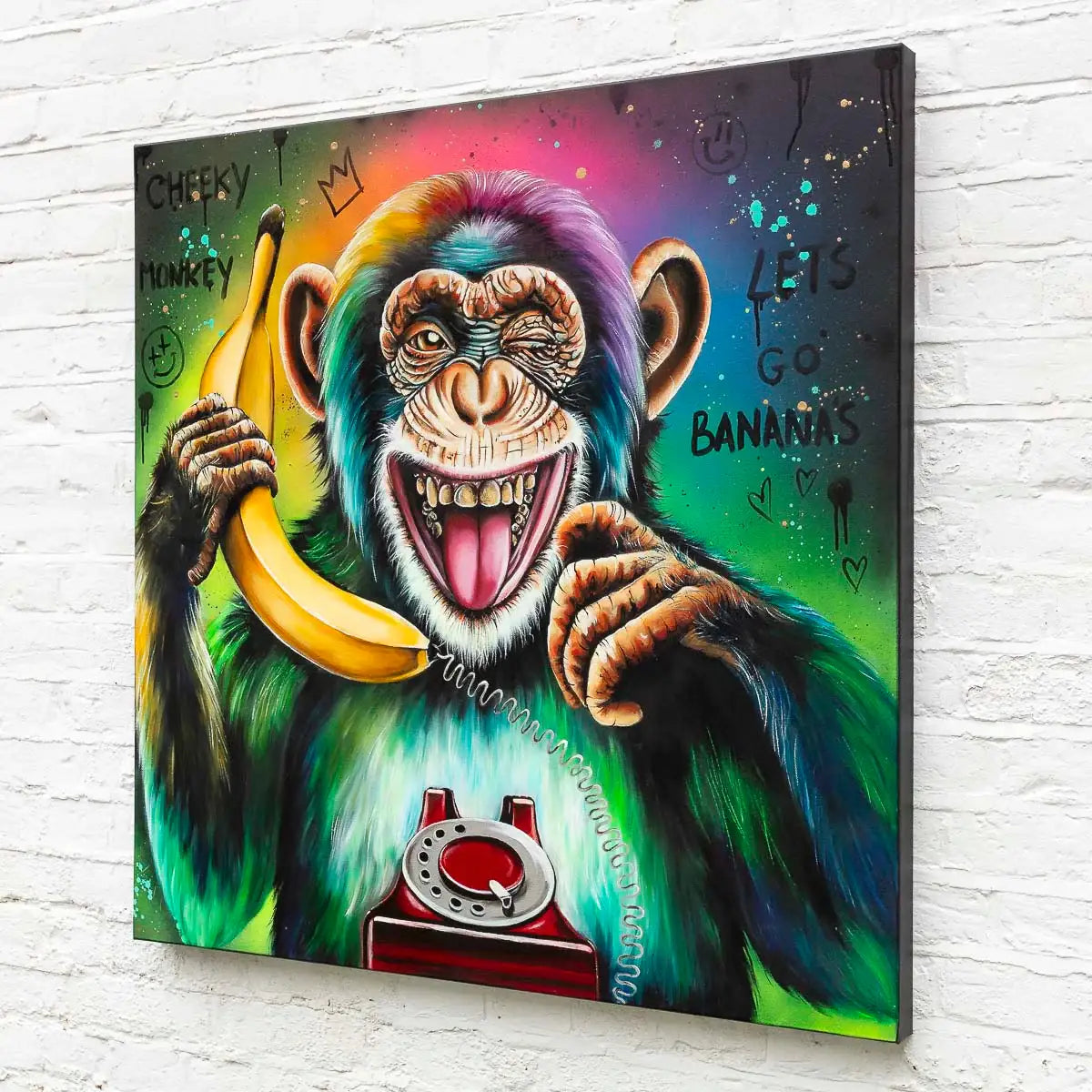 Let's Go Bananas - Original by artist Becky Smith - Wyecliffe Galleries