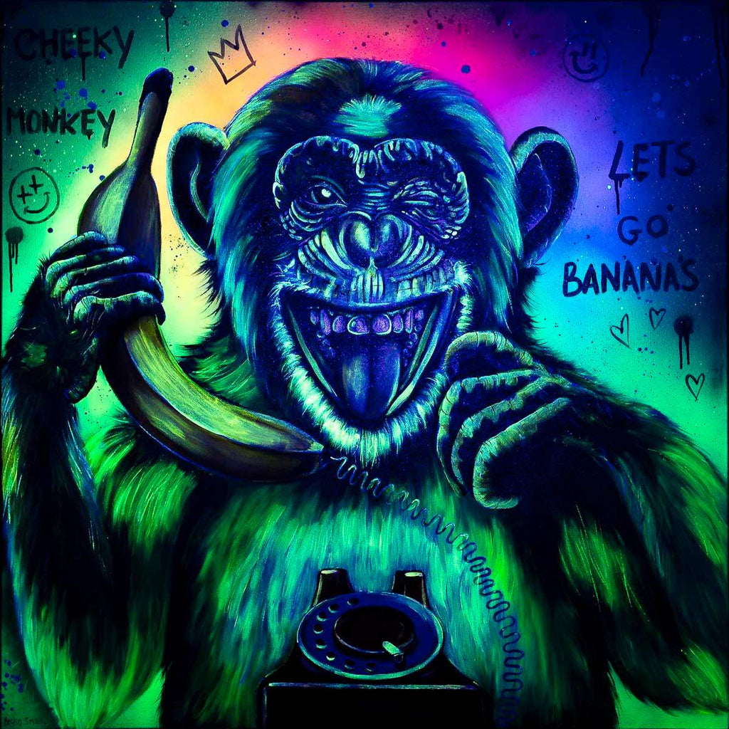 Let's Go Bananas - Original by artist Becky Smith - Wyecliffe Galleries