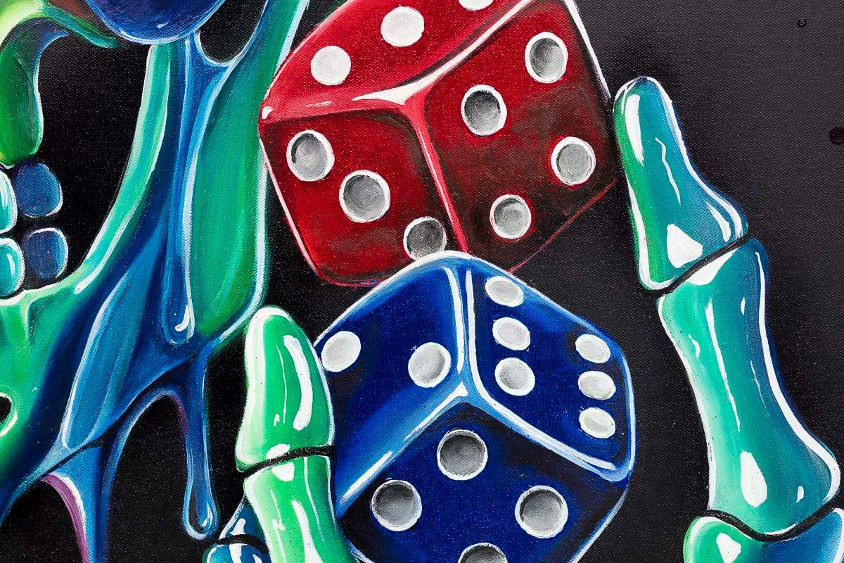 Life Is A Gamble - Original by artist Becky Smith - Wyecliffe Galleries