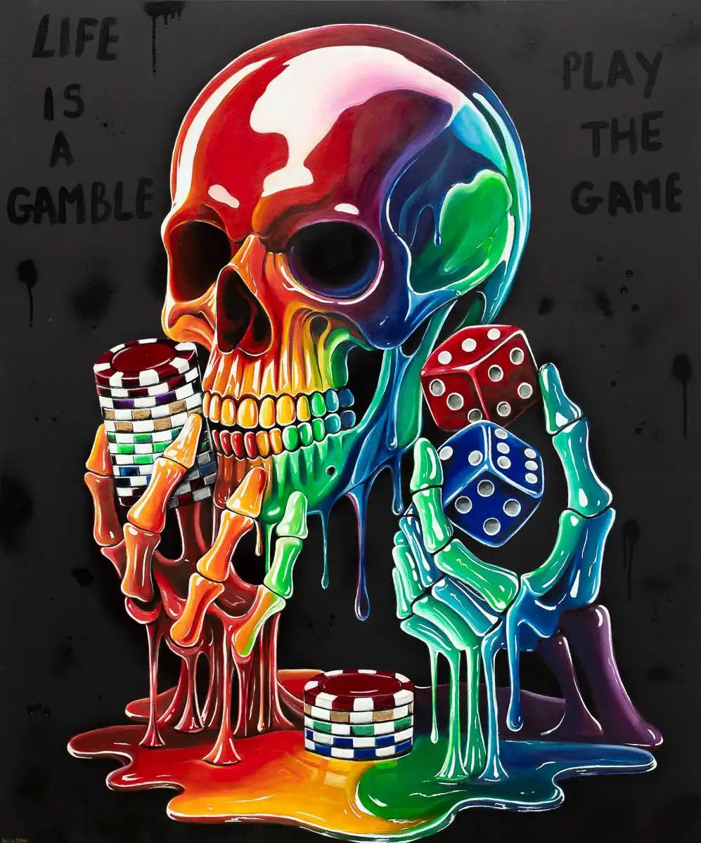 Life Is A Gamble - Original by artist Becky Smith - Wyecliffe Galleries