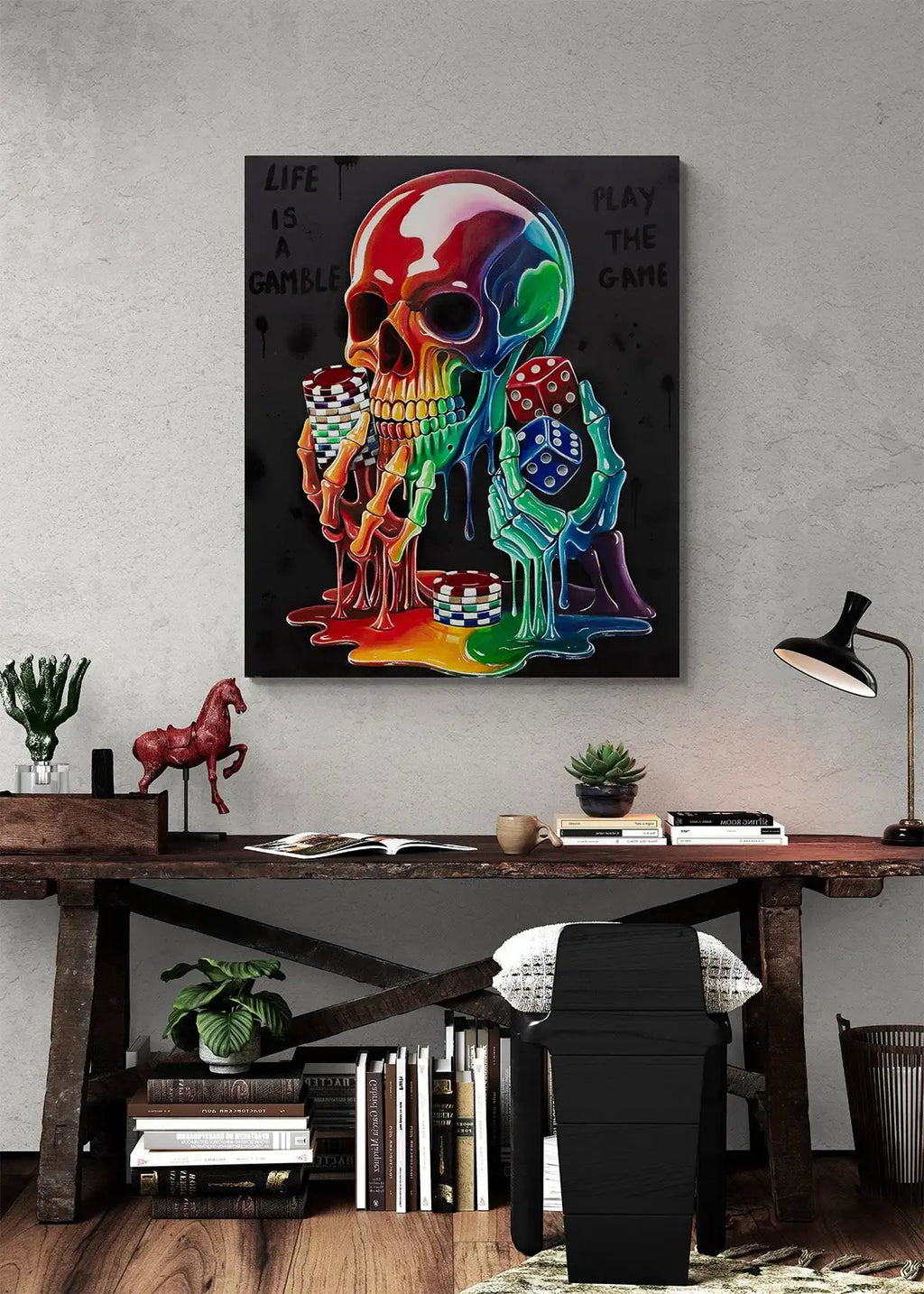 Life Is A Gamble - Original by artist Becky Smith - Wyecliffe Galleries