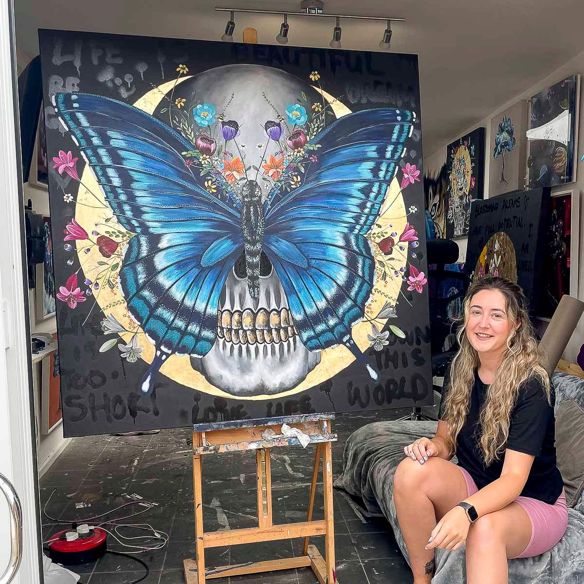 Life is Beautiful - Original - SOLD by artist Becky Smith - Wyecliffe Galleries