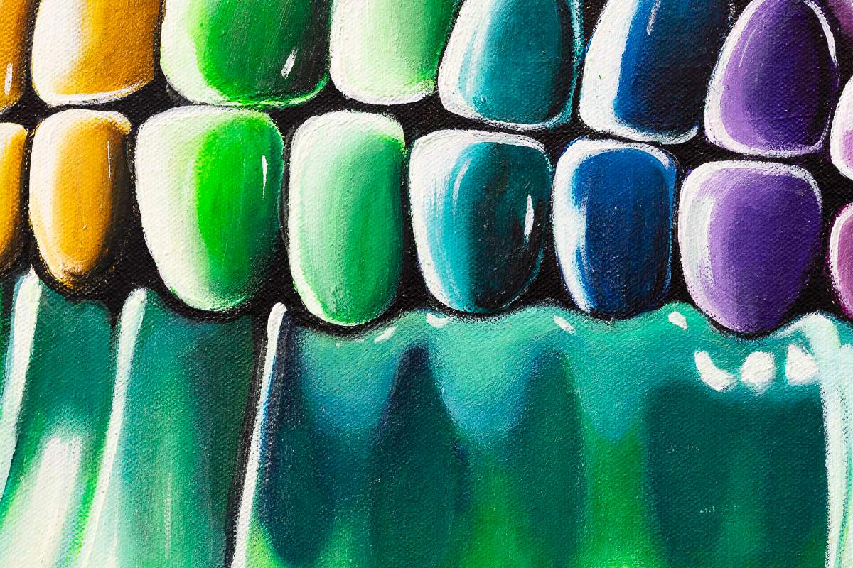 Life Is Electric - Original - SOLD by artist Becky Smith - Wyecliffe Galleries