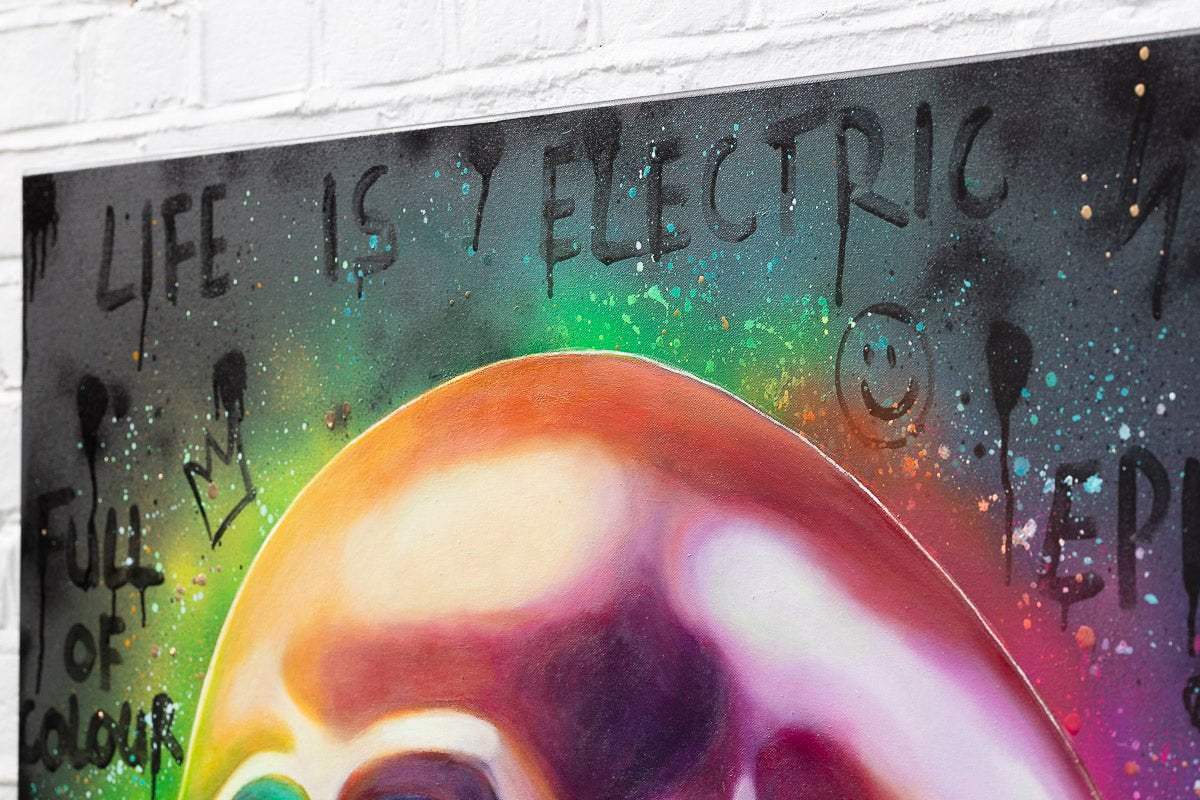 Life Is Electric - Original - SOLD by artist Becky Smith - Wyecliffe Galleries