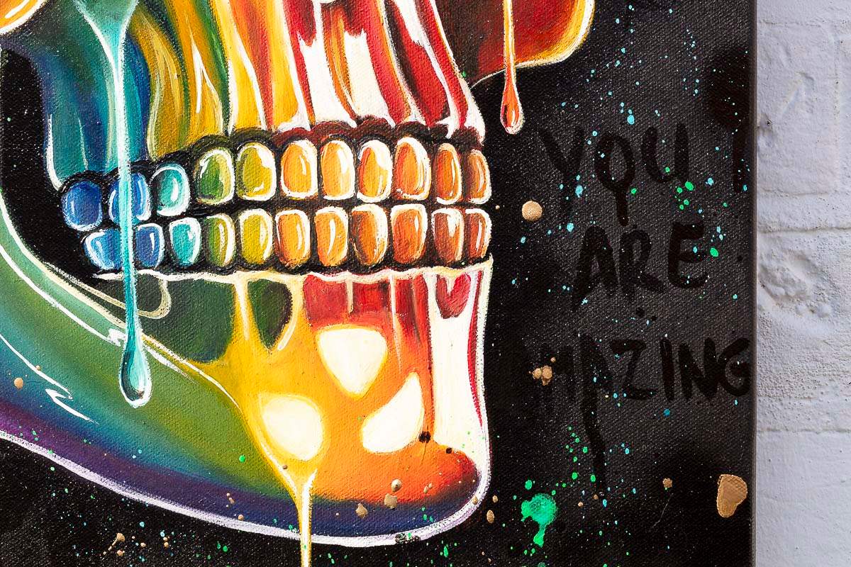 Life Is Full Of Colour - Original - SOLD by artist Becky Smith - Wyecliffe Galleries