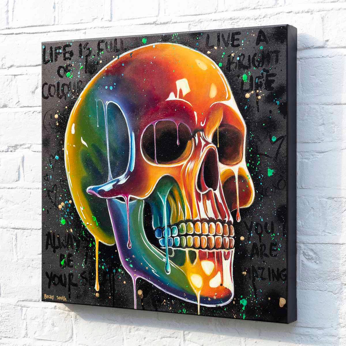 Life Is Full Of Colour - Original - SOLD by artist Becky Smith - Wyecliffe Galleries