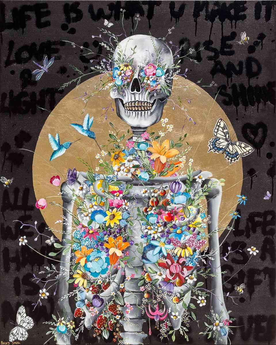 Life is What You Make it - Original - SOLD by artist Becky Smith - Wyecliffe Galleries