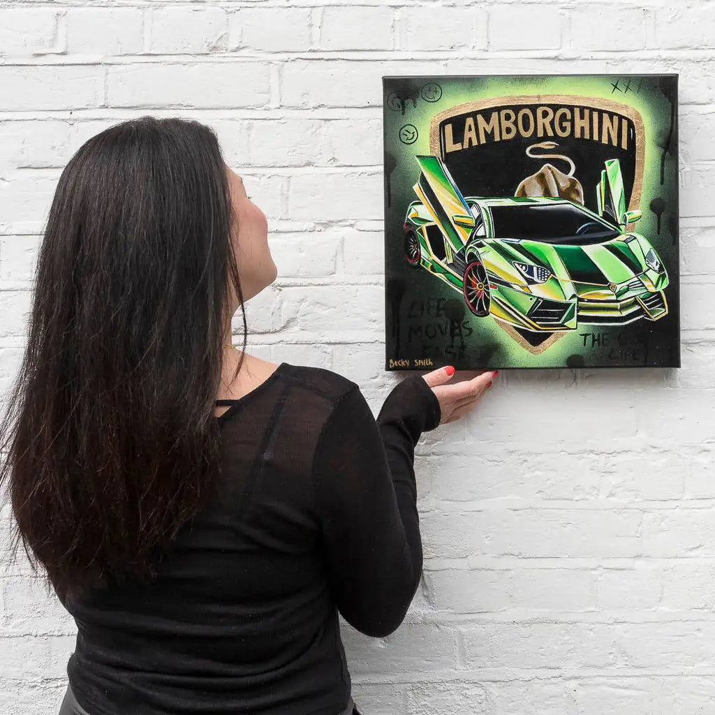 Life Moves Fast - Original by artist Becky Smith - Wyecliffe Galleries