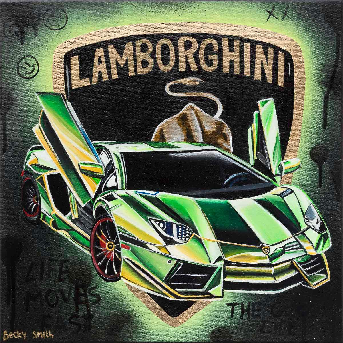 Life Moves Fast - Original by artist Becky Smith - Wyecliffe Galleries