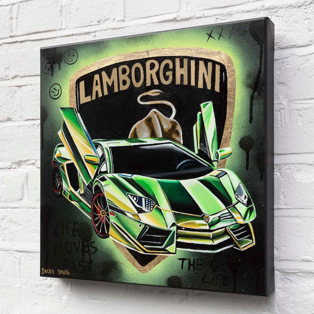 Life Moves Fast - Original by artist Becky Smith - Wyecliffe Galleries