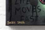 Life Moves Fast - Original by artist Becky Smith - Wyecliffe Galleries