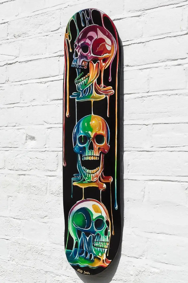 Life On Deck - Original Skate Deck - SOLD by artist Becky Smith - Wyecliffe Galleries