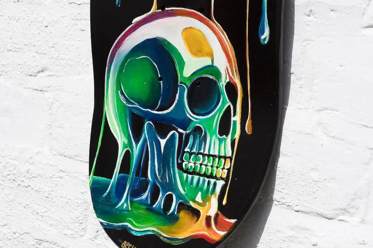 Life On Deck - Original Skate Deck - SOLD by artist Becky Smith - Wyecliffe Galleries
