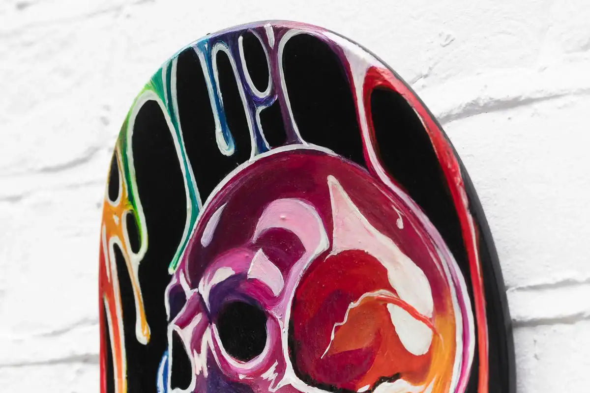 Life On Deck - Original Skate Deck - SOLD by artist Becky Smith - Wyecliffe Galleries