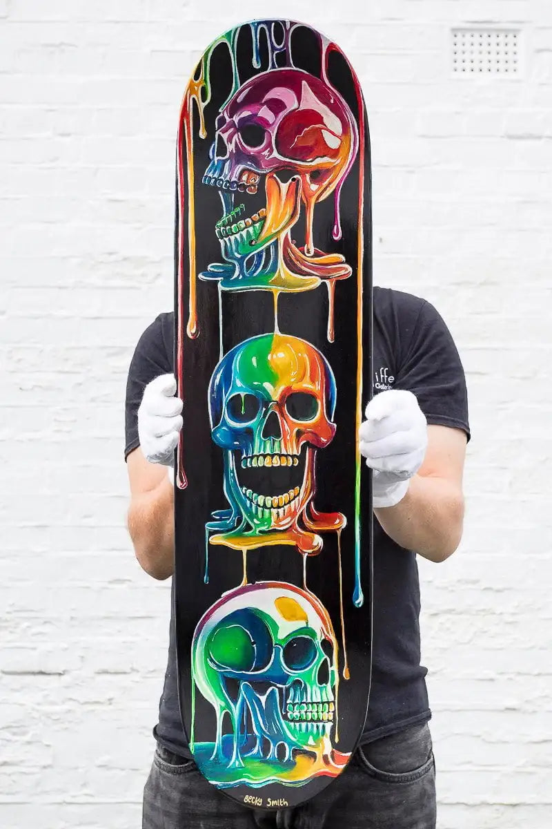 Life On Deck - Original Skate Deck - SOLD by artist Becky Smith - Wyecliffe Galleries