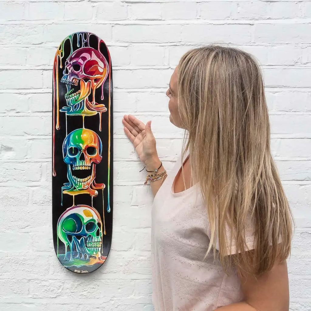 Life On Deck - Original Skate Deck - SOLD by artist Becky Smith - Wyecliffe Galleries