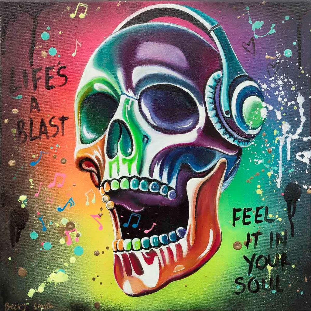 Life's A Blast - Original - SOLD by artist Becky Smith - Wyecliffe Galleries