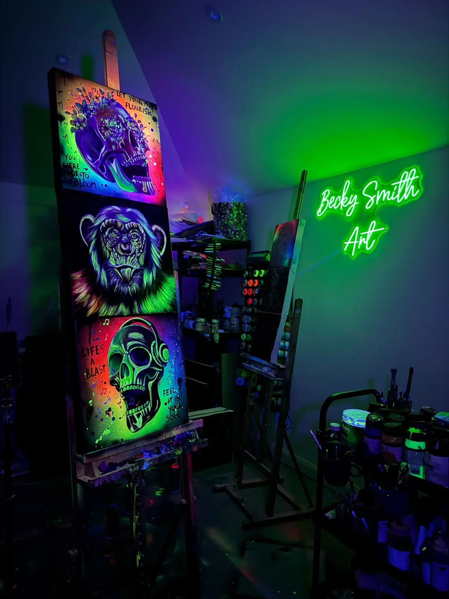 Life's A Blast - Original - SOLD by artist Becky Smith - Wyecliffe Galleries