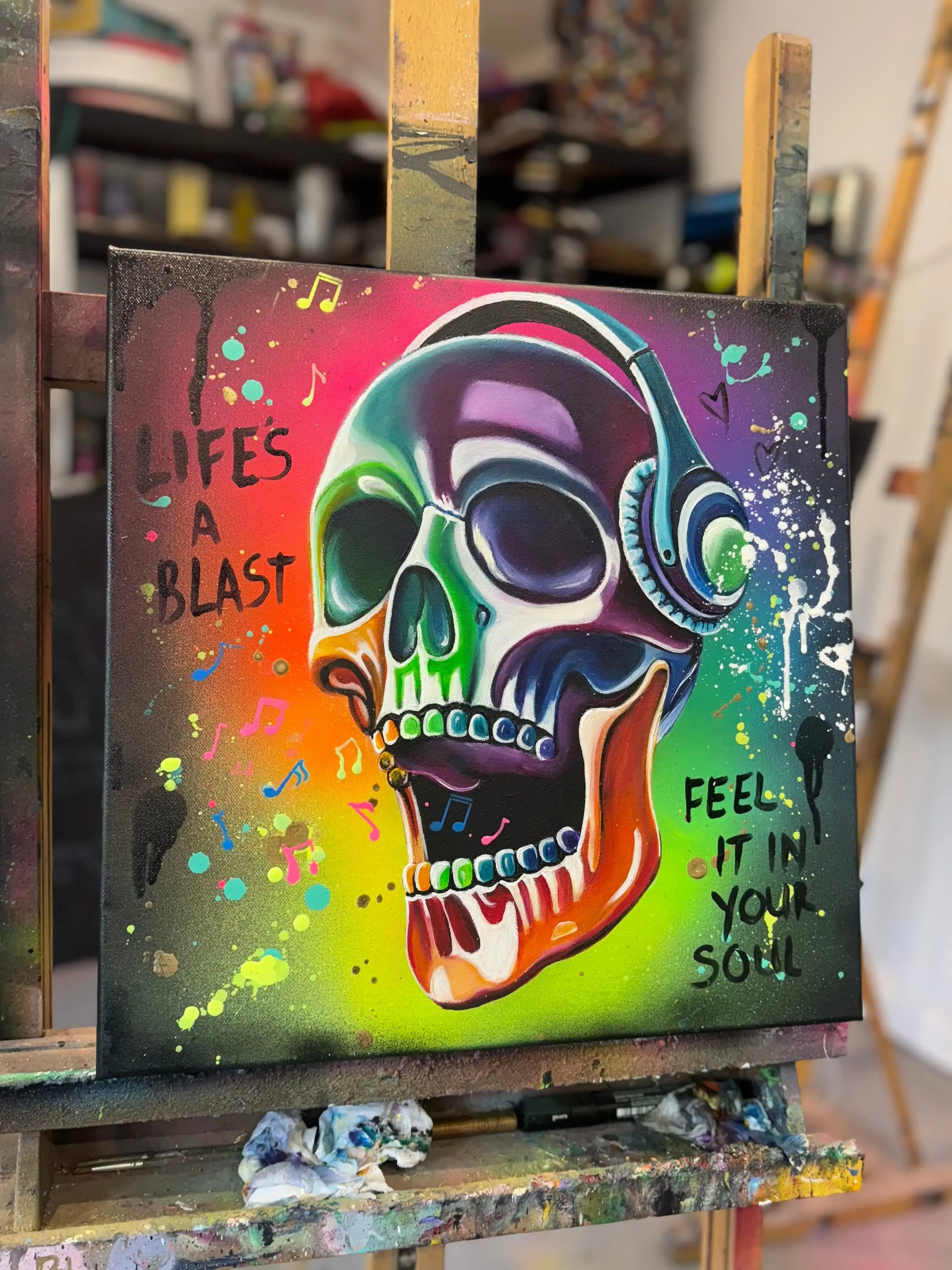 Life's A Blast - Original - SOLD by artist Becky Smith - Wyecliffe Galleries