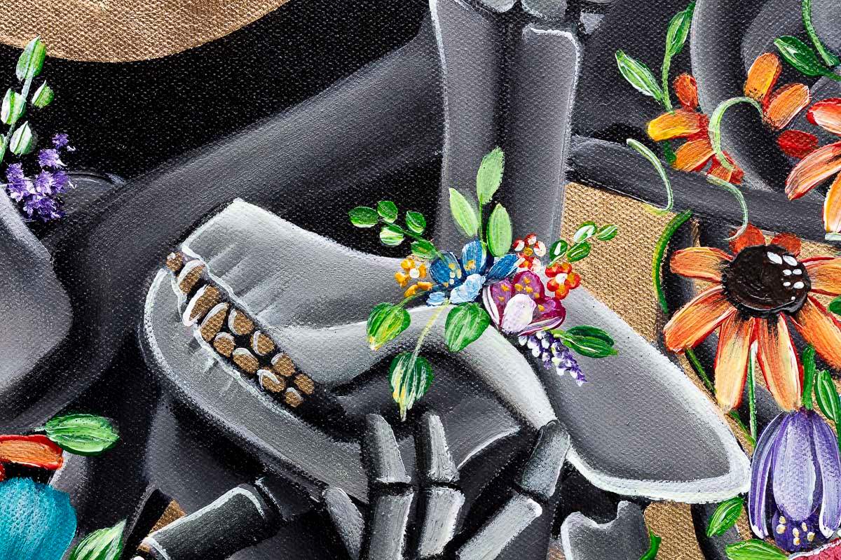 Life's Better With A Dog - Original - SOLD by artist Becky Smith - Wyecliffe Galleries