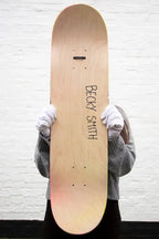 Life’s Better With A Smile – Original Skate Deck - SOLD by artist Becky Smith - Wyecliffe Galleries