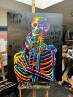 Life's More Colourful With You - Original - SOLD by artist Becky Smith - Wyecliffe Galleries