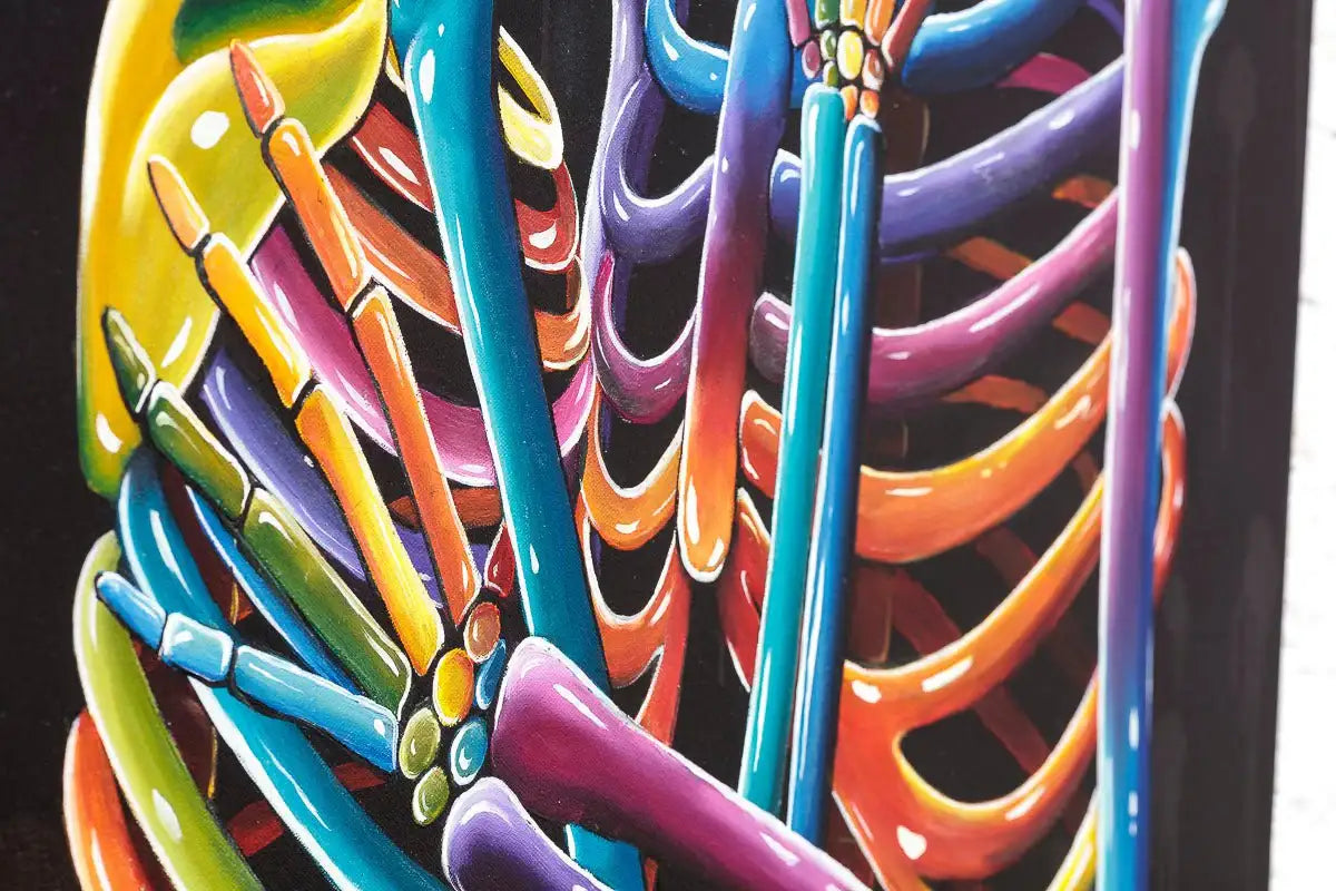 Life's More Colourful With You - Original - SOLD by artist Becky Smith - Wyecliffe Galleries