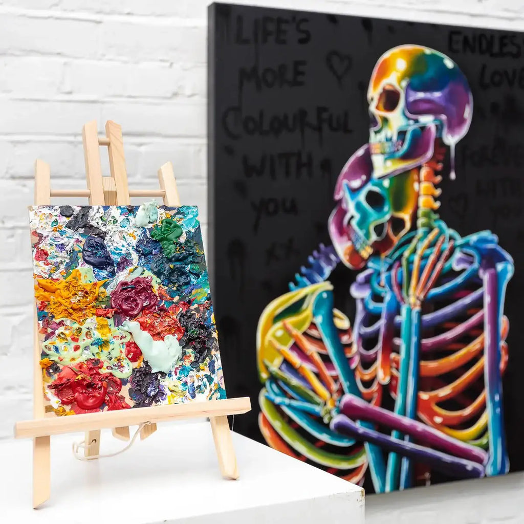 Life's More Colourful With You - Original - SOLD by artist Becky Smith - Wyecliffe Galleries