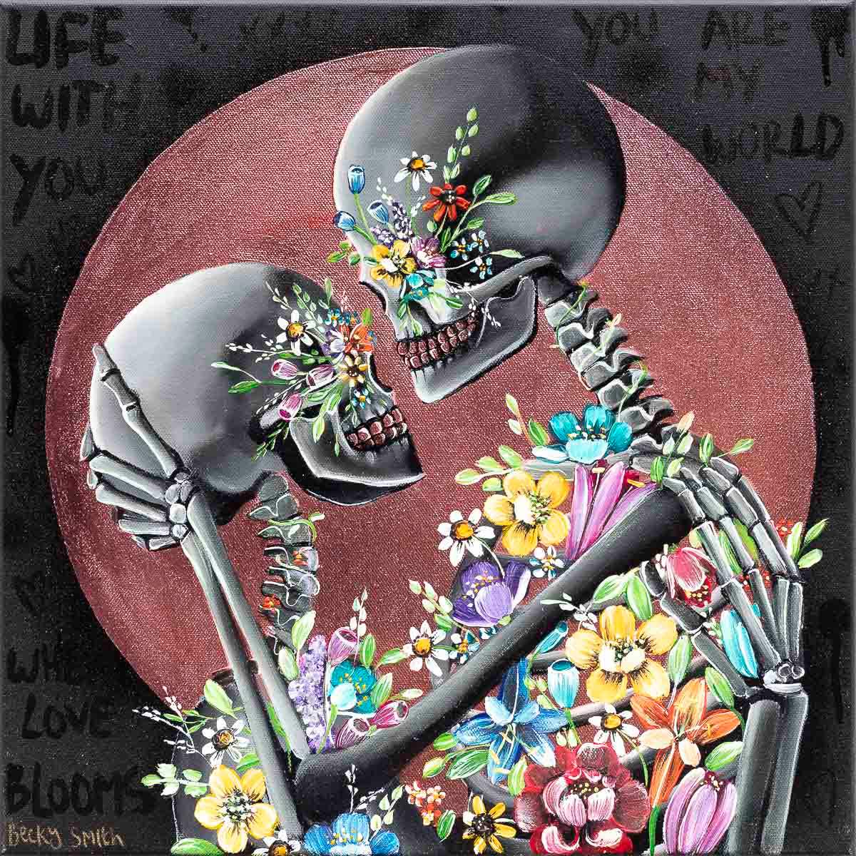 Life With You - Original - SOLD by artist Becky Smith - Wyecliffe Galleries