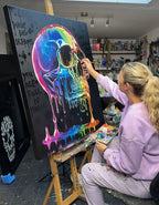 Live A Bright Life - Original - SOLD by artist Becky Smith - Wyecliffe Galleries