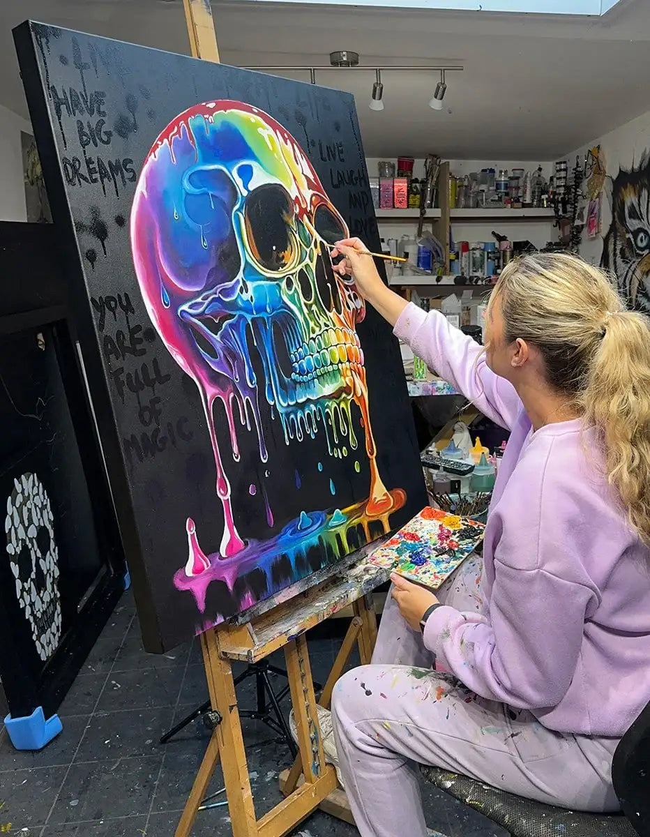 Live A Bright Life - Original - SOLD by artist Becky Smith - Wyecliffe Galleries