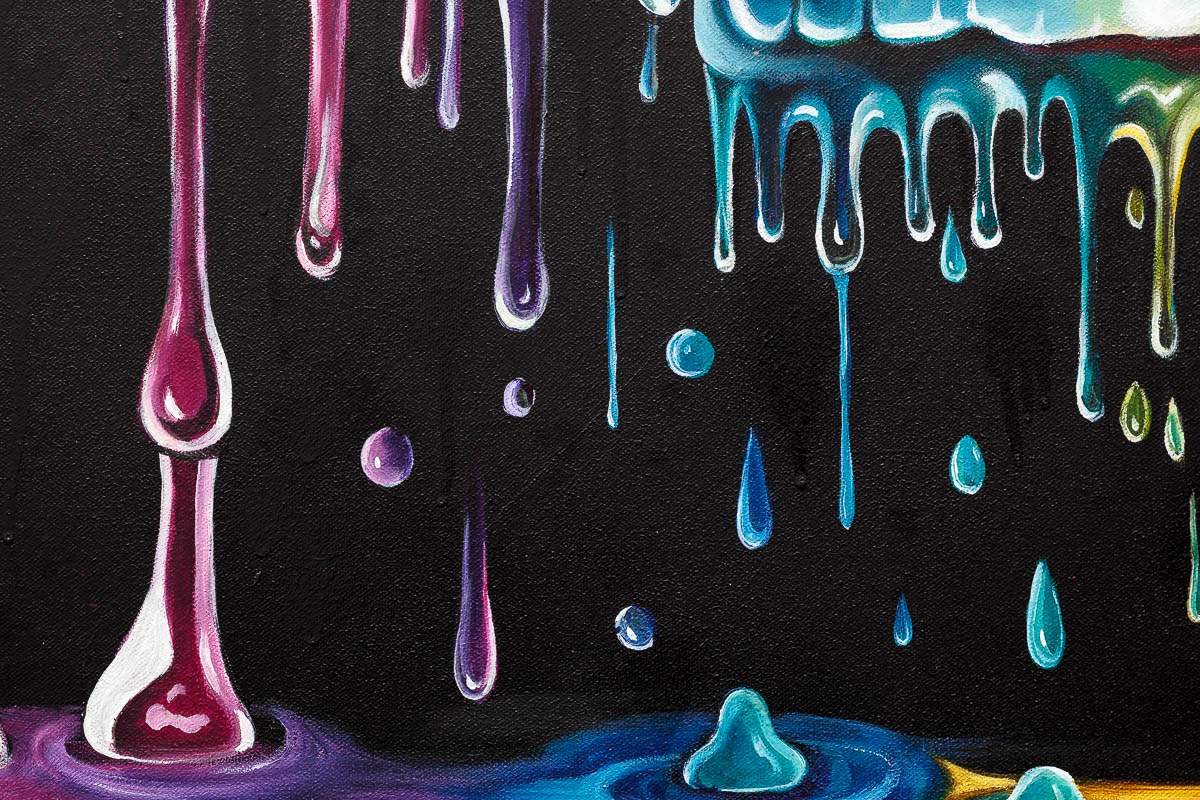 Live A Bright Life - Original - SOLD by artist Becky Smith - Wyecliffe Galleries