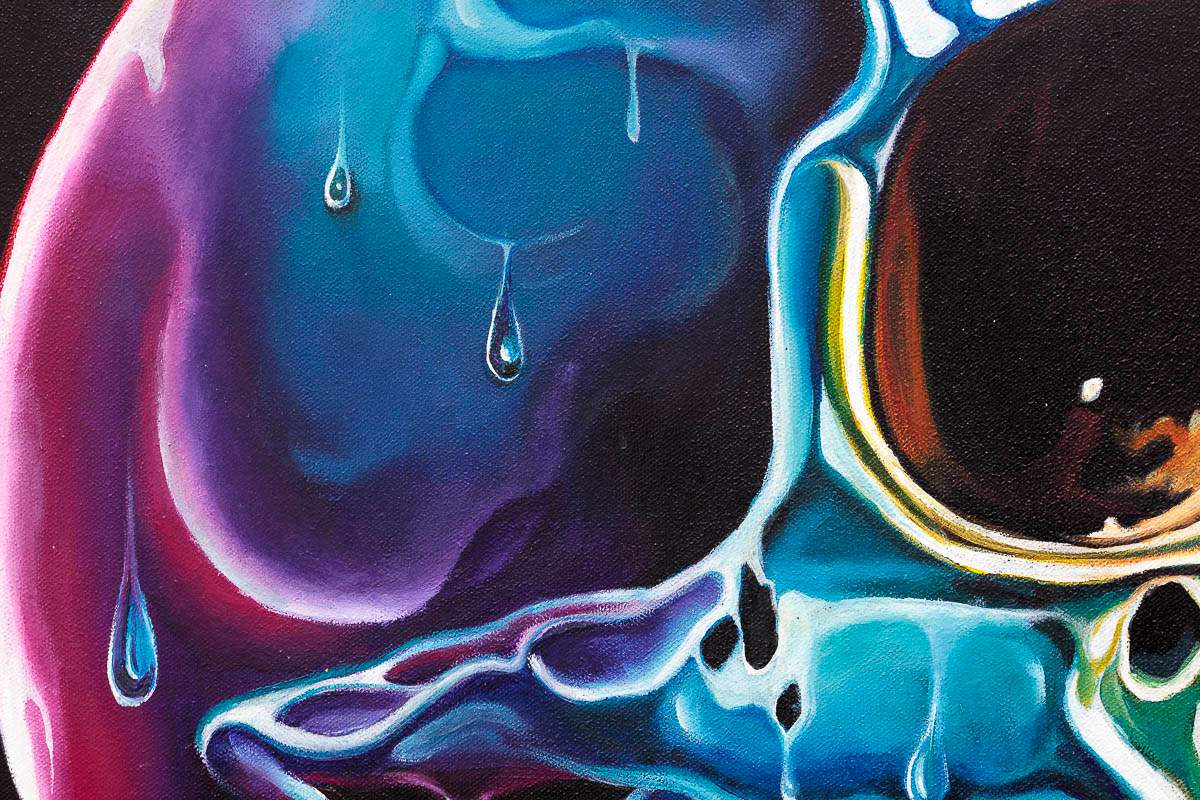 Live A Bright Life - Original - SOLD by artist Becky Smith - Wyecliffe Galleries