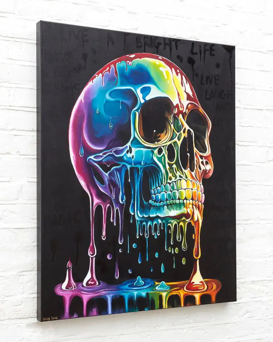 Live A Bright Life - Original - SOLD by artist Becky Smith - Wyecliffe Galleries