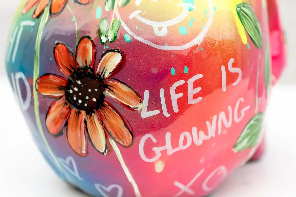 Live A Vibrant Life - Original Sculpture - SOLD by artist Becky Smith - Wyecliffe Galleries