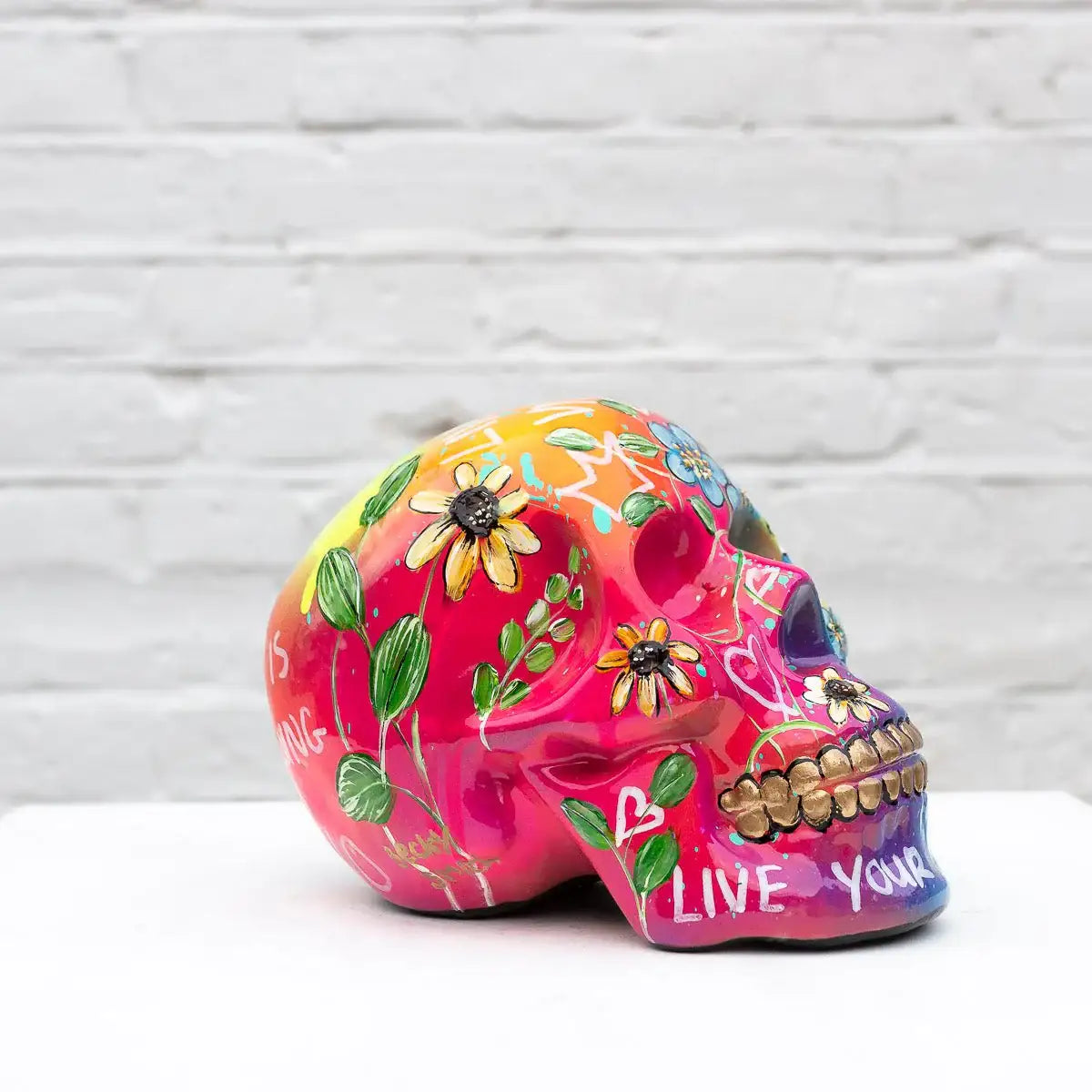 Live A Vibrant Life - Original Sculpture - SOLD by artist Becky Smith - Wyecliffe Galleries