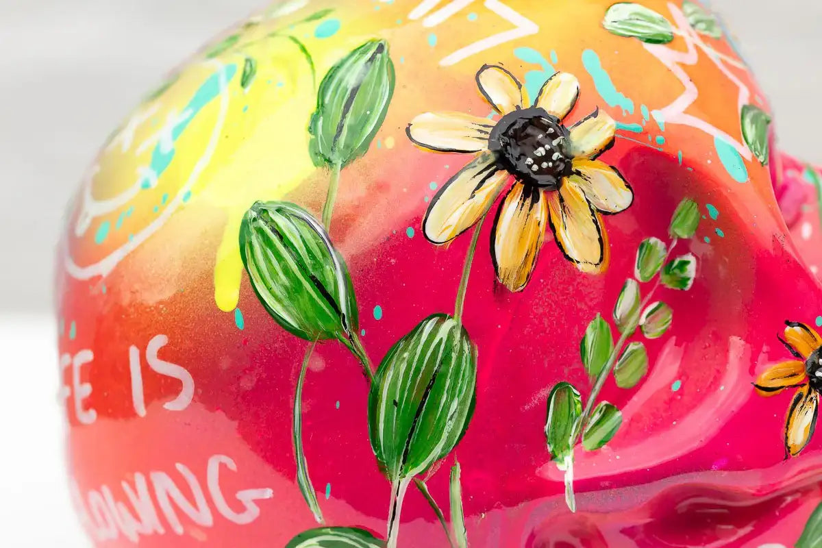 Live A Vibrant Life - Original Sculpture - SOLD by artist Becky Smith - Wyecliffe Galleries