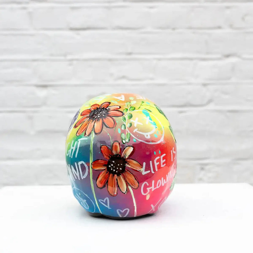 Live A Vibrant Life - Original Sculpture - SOLD by artist Becky Smith - Wyecliffe Galleries